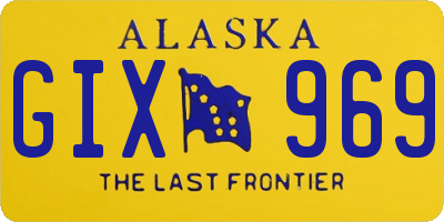 AK license plate GIX969
