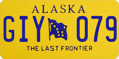 AK license plate GIY079