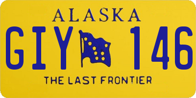 AK license plate GIY146