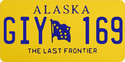 AK license plate GIY169