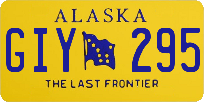 AK license plate GIY295