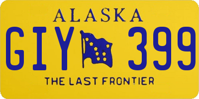 AK license plate GIY399