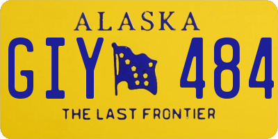 AK license plate GIY484