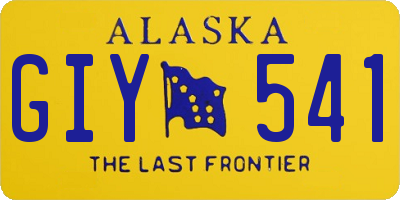 AK license plate GIY541