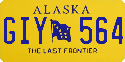 AK license plate GIY564