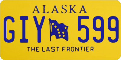 AK license plate GIY599