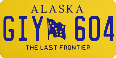 AK license plate GIY604