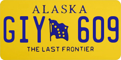 AK license plate GIY609