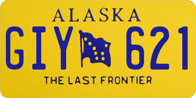 AK license plate GIY621