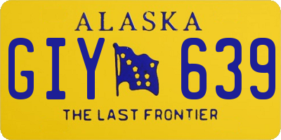 AK license plate GIY639