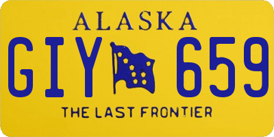 AK license plate GIY659