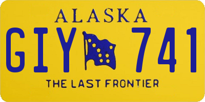 AK license plate GIY741