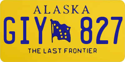 AK license plate GIY827