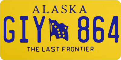 AK license plate GIY864