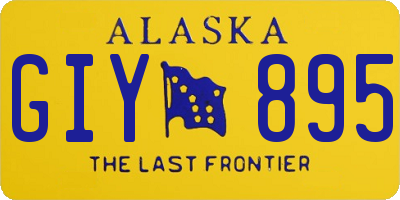 AK license plate GIY895
