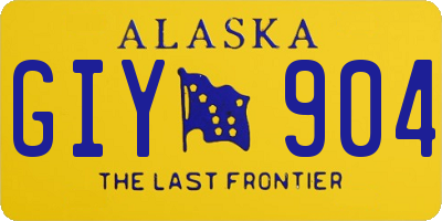 AK license plate GIY904
