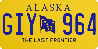 AK license plate GIY964