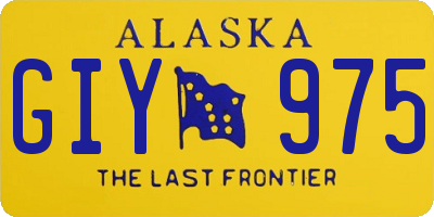 AK license plate GIY975