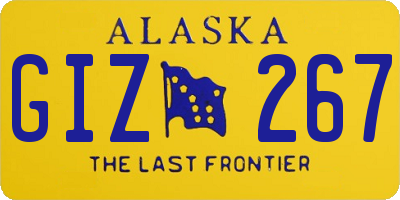 AK license plate GIZ267