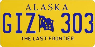 AK license plate GIZ303
