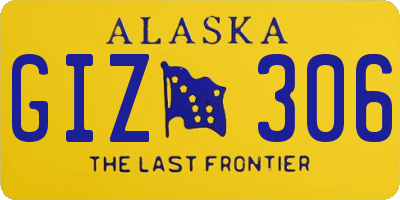 AK license plate GIZ306