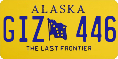 AK license plate GIZ446