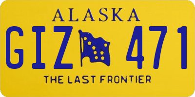 AK license plate GIZ471