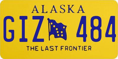AK license plate GIZ484
