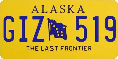 AK license plate GIZ519