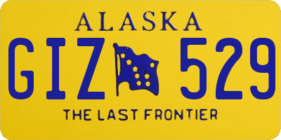 AK license plate GIZ529