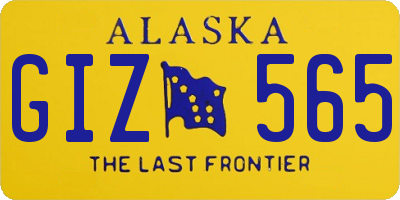 AK license plate GIZ565