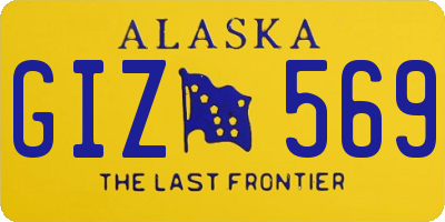 AK license plate GIZ569