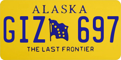 AK license plate GIZ697