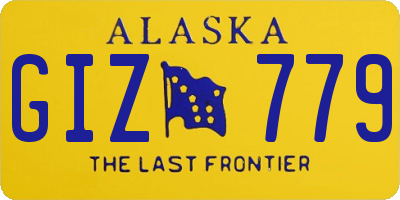AK license plate GIZ779