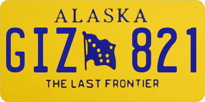 AK license plate GIZ821