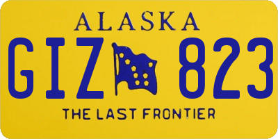 AK license plate GIZ823