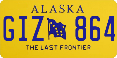 AK license plate GIZ864