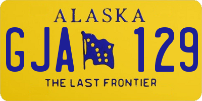 AK license plate GJA129
