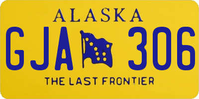AK license plate GJA306