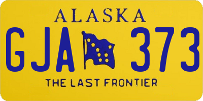 AK license plate GJA373