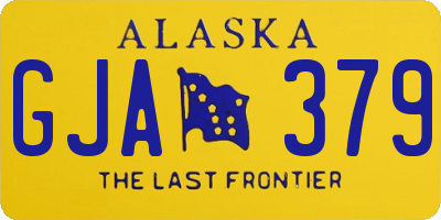 AK license plate GJA379