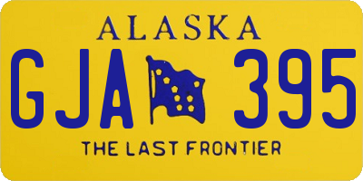 AK license plate GJA395