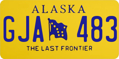 AK license plate GJA483