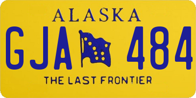 AK license plate GJA484