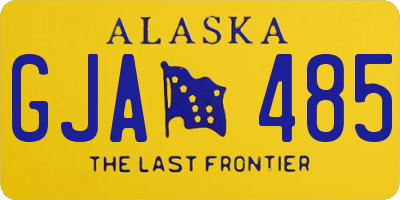 AK license plate GJA485