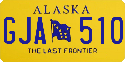 AK license plate GJA510
