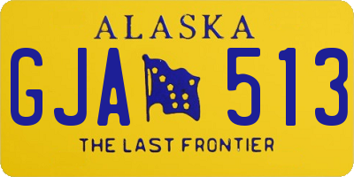 AK license plate GJA513
