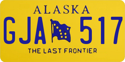 AK license plate GJA517