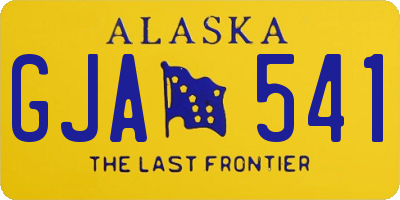 AK license plate GJA541