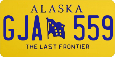 AK license plate GJA559